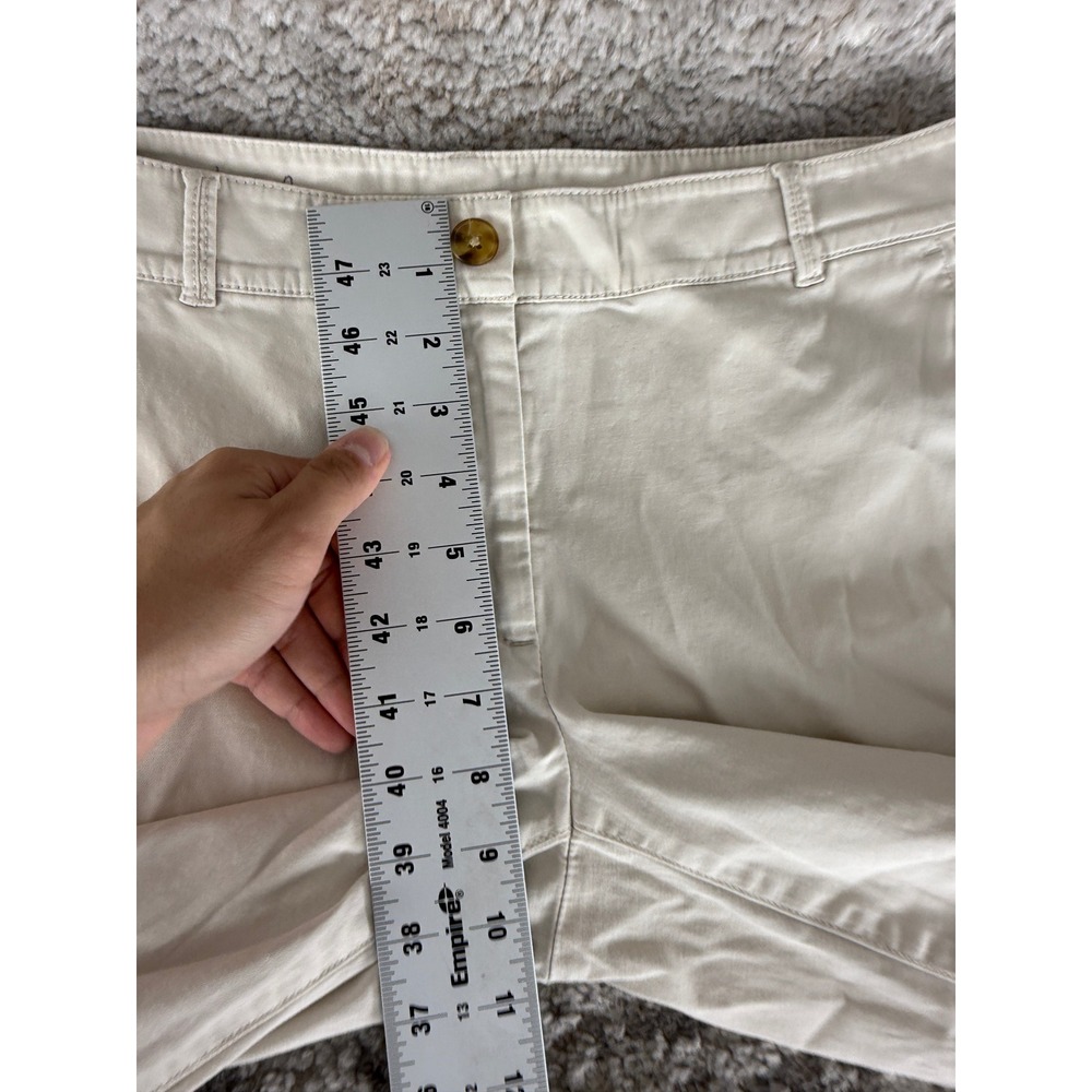 Talbots Size 6 The Weekend Chino Casual Ankle Khaki Pants Beige Womens - Picture 4 of 10